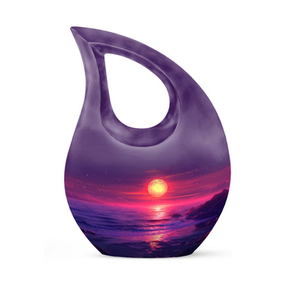 Crimson Moon Cross Drop Memorial Urn 