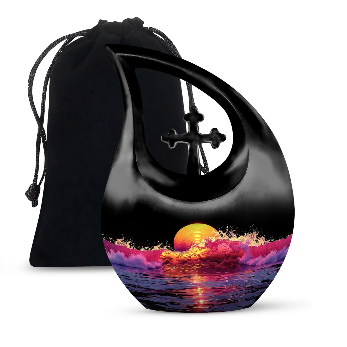 Crimson Moon Urn