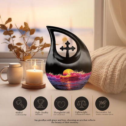 Crimson Moon Urn