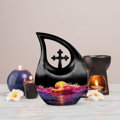 Crimson Moon Urn