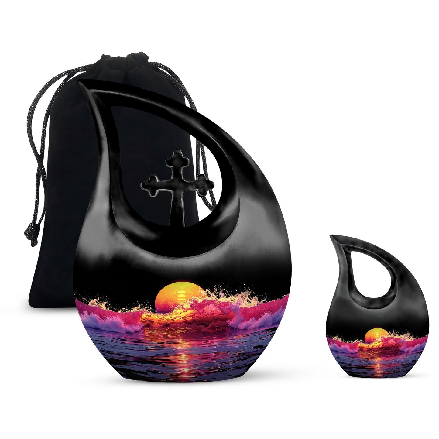 Crimson Moon Urn