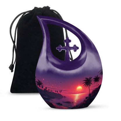 10-inch Crimson Moon Urn