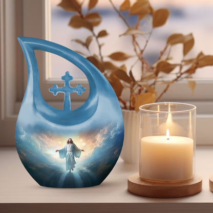 10 Inch Jesuses memorial urn 