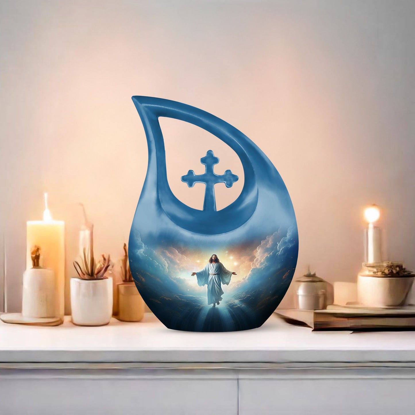 10 Inch Jesuses memorial urn 