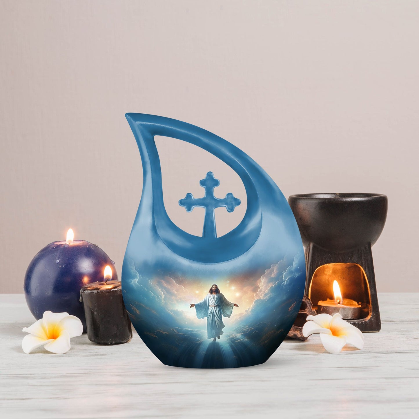 10 Inch Jesuses memorial urn 