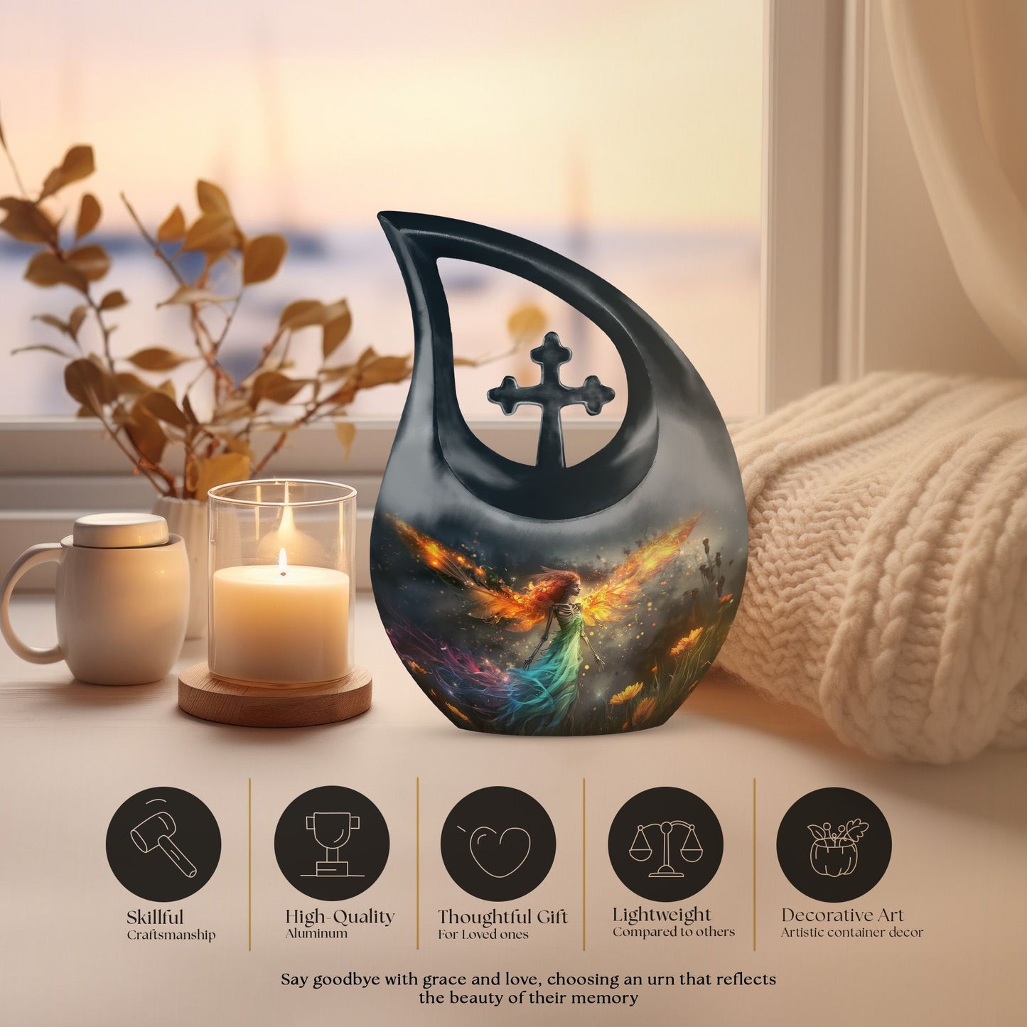 10-inch Angels Urn,