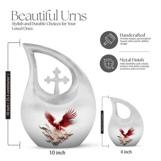 10 Inch Eagle Cremation Urn 