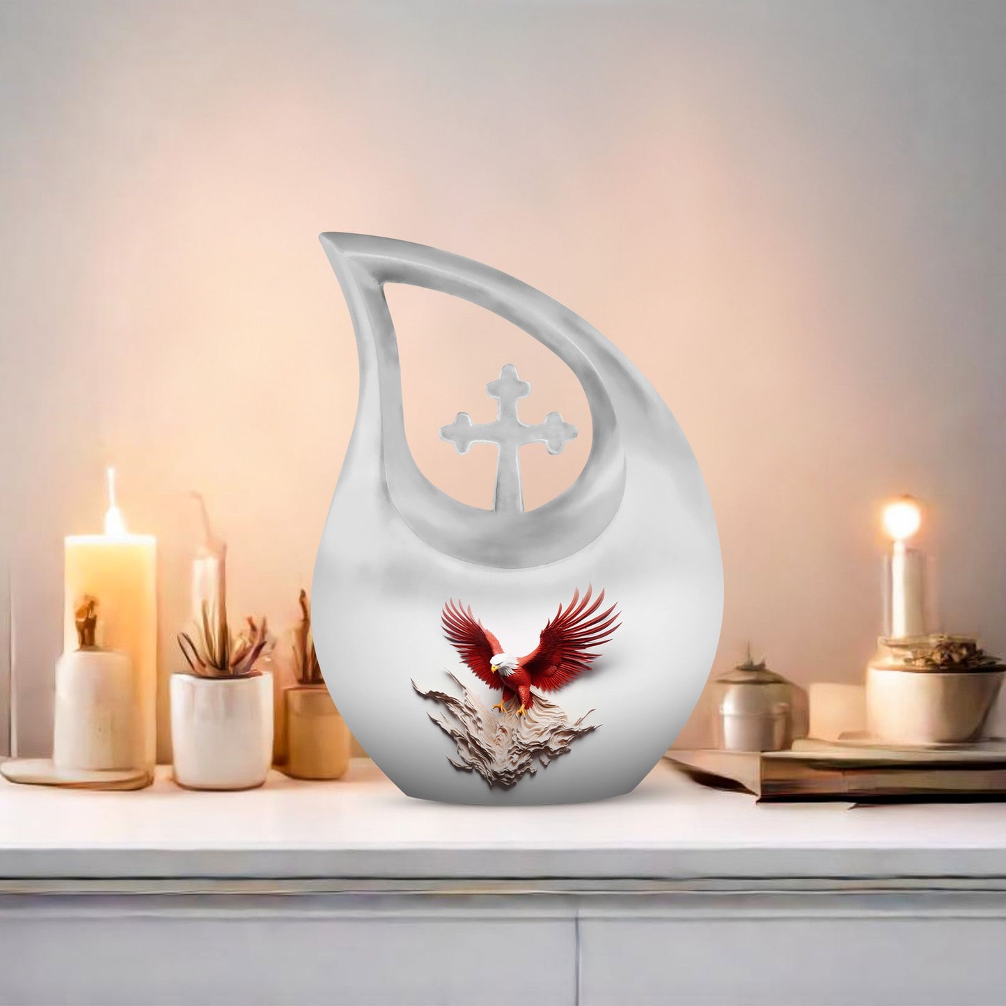 10 Inch Eagle Cremation Urn 