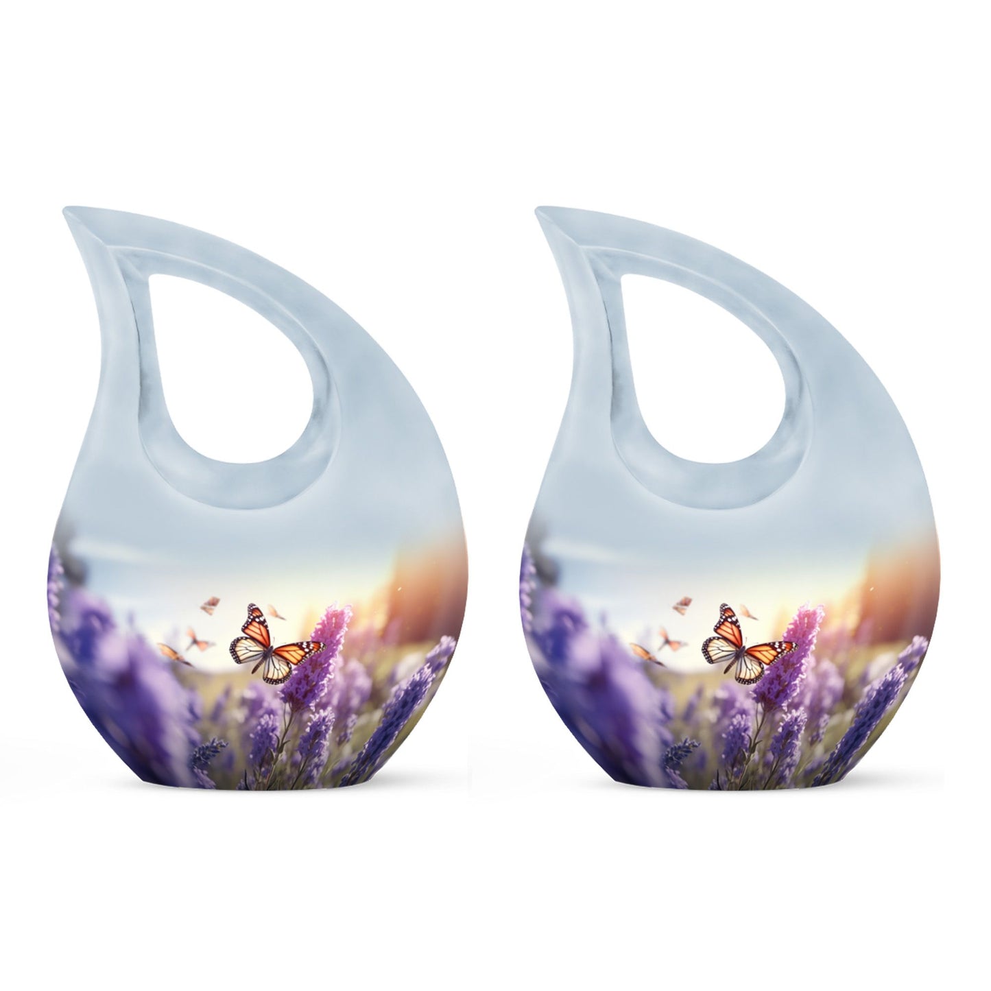 Ten-inch Cross Drop Butterfly Urn