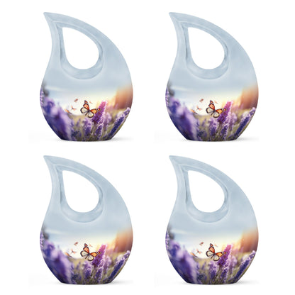 Ten-inch Cross Drop Butterfly Urn