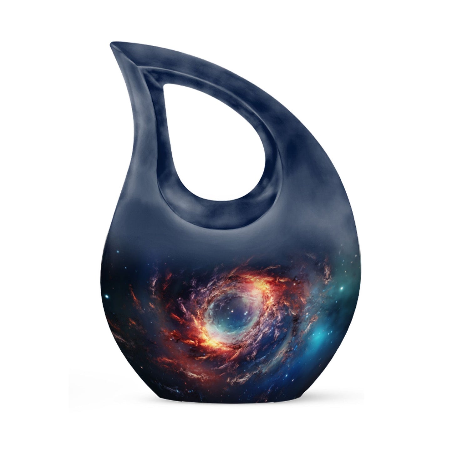 10-inch Cross Drop design Galaxy Urn 