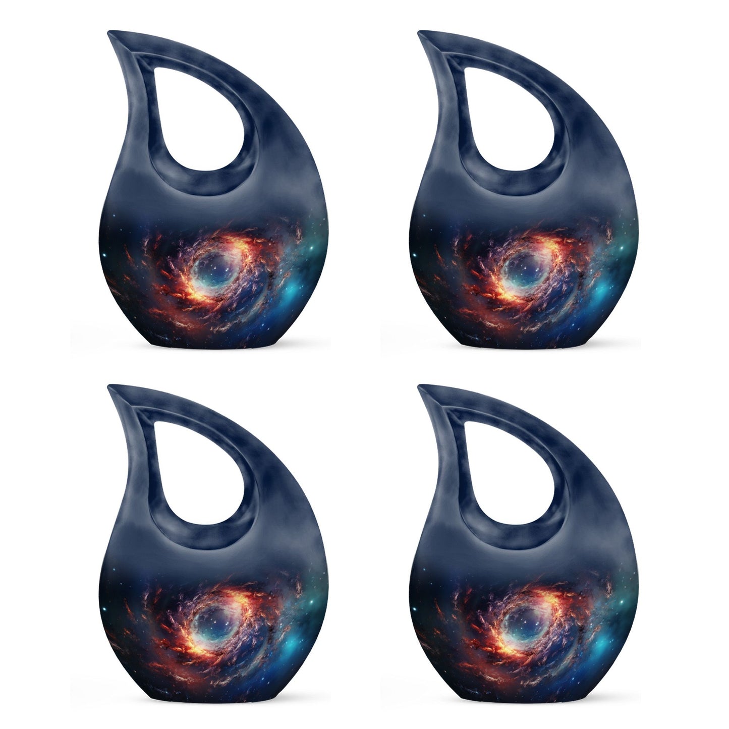 10-inch Cross Drop design Galaxy Urn 