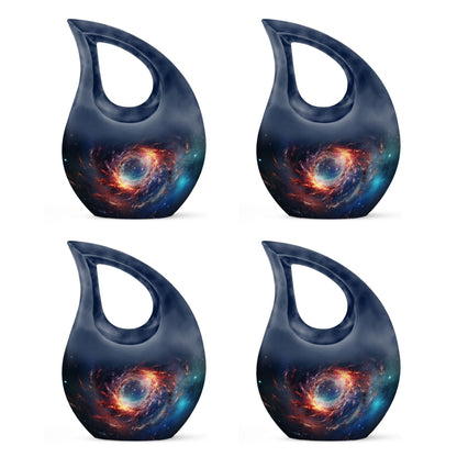 10-inch Cross Drop design Galaxy Urn 