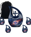 10 Inch Galaxy Space Cross Drop Urn,
