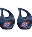 10 Inch Galaxy Space Cross Drop Urn,