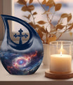 10 Inch Galaxy Space Cross Drop Urn,