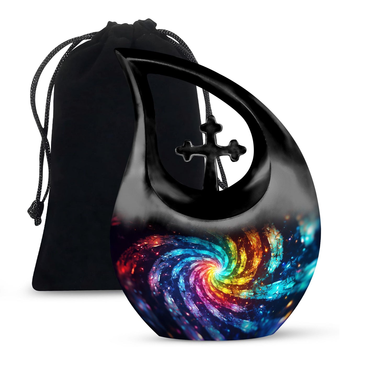 Cross Drop themed Galaxy Urn,