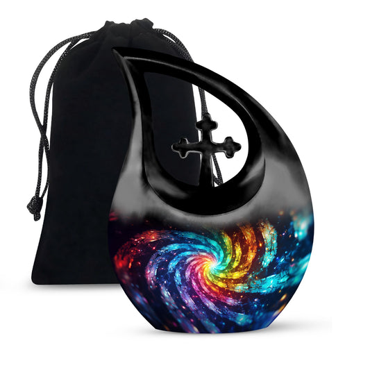 Cross Drop themed Galaxy Urn,