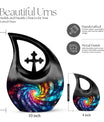 Cross Drop themed Galaxy Urn,