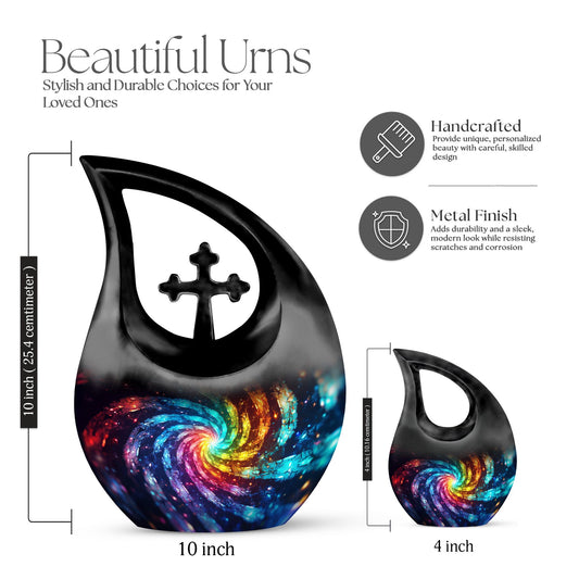 Cross Drop themed Galaxy Urn,