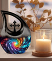 Cross Drop themed Galaxy Urn,