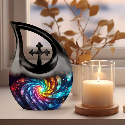 Cross Drop themed Galaxy Urn,