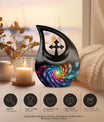 Cross Drop themed Galaxy Urn,