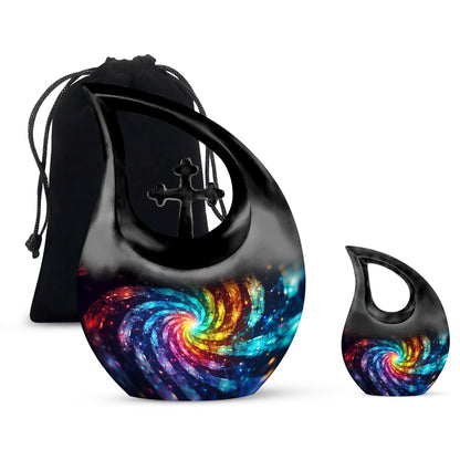 Cross Drop themed Galaxy Urn,
