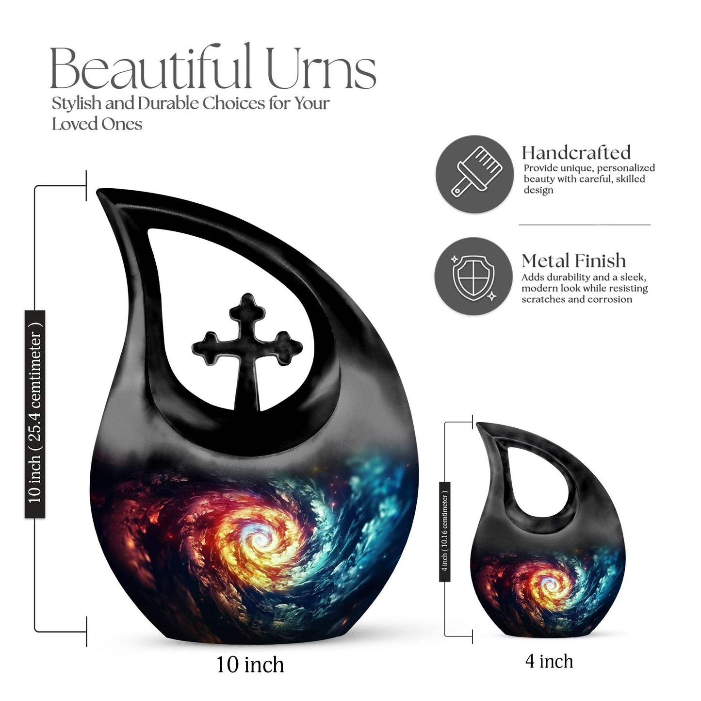 10 inch Cosmic Galaxy Urn 