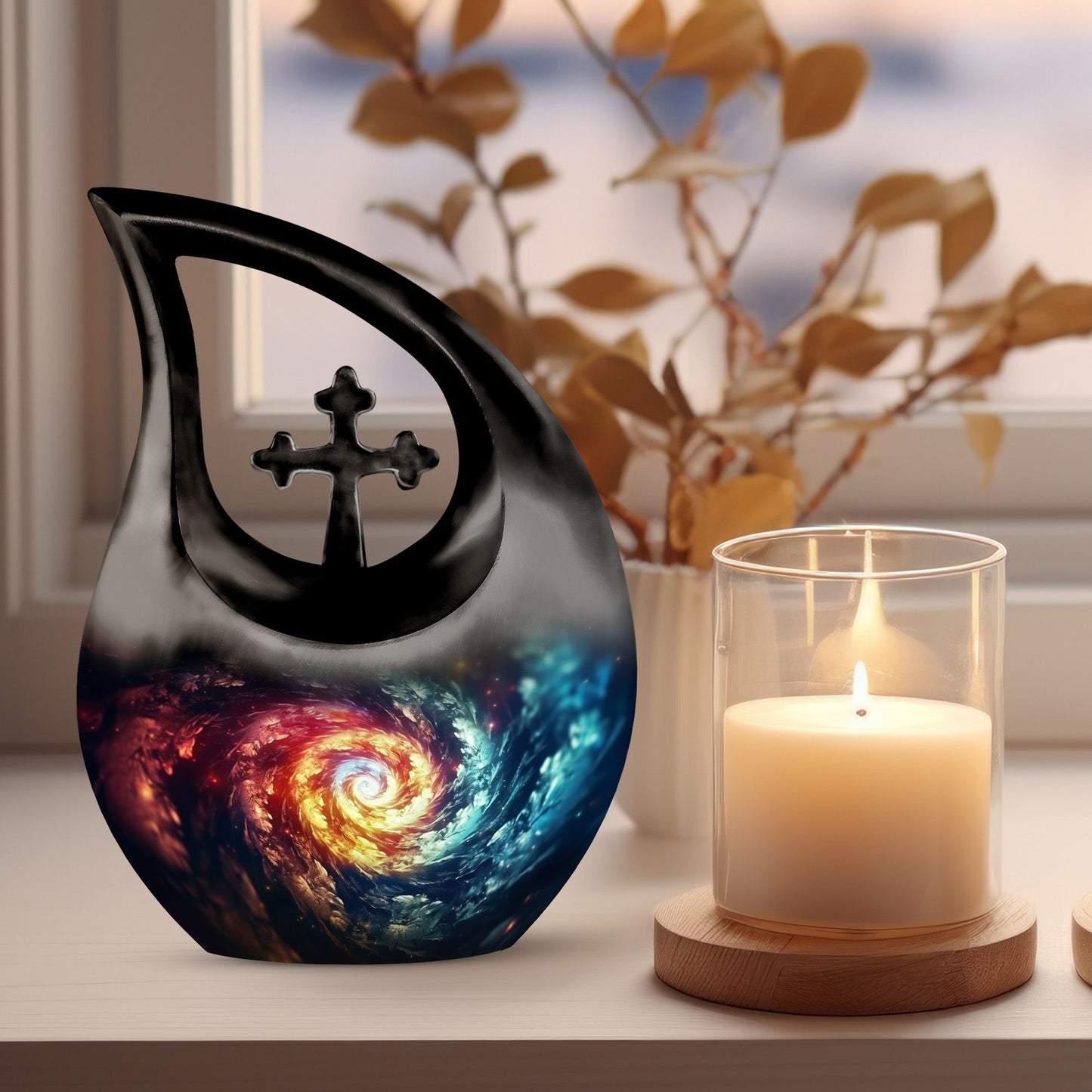 10 inch Cosmic Galaxy Urn 