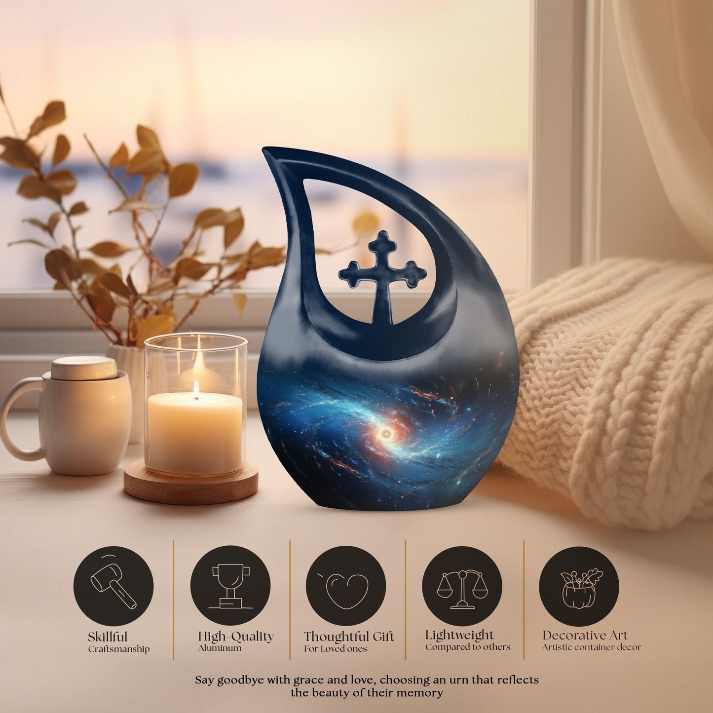 Galaxy Urn for human ashes