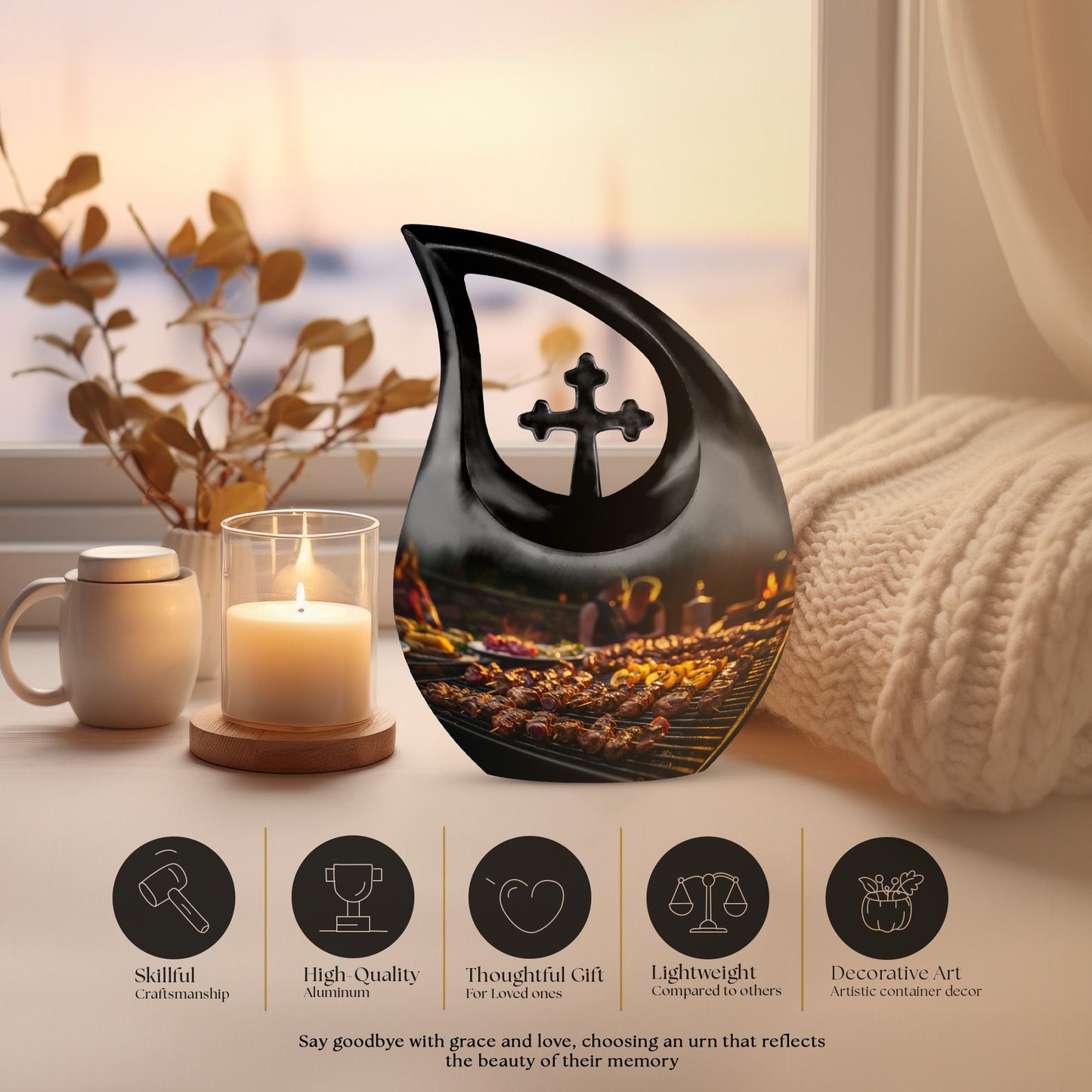 Dance Celebration Urn for ashes keepsake