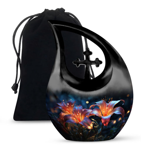 Lilies Urn for Human Ashes
