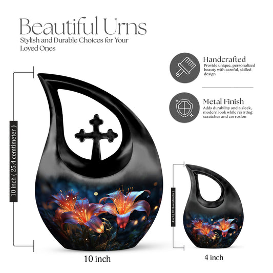 Lilies Urn for Human Ashes