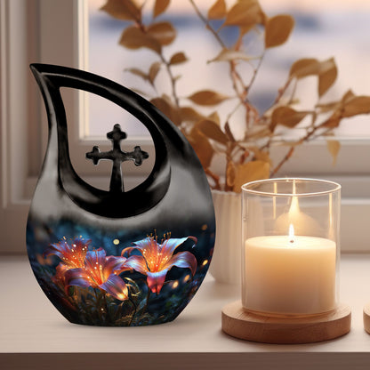 Lilies Urn for Human Ashes
