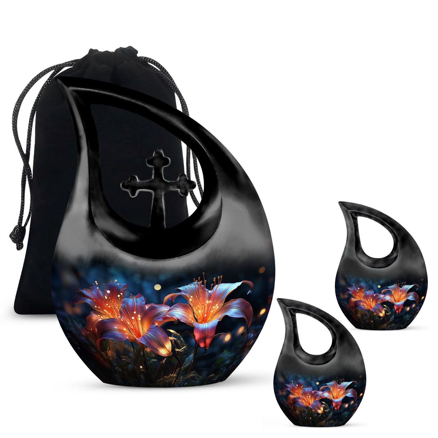 Lilies Urn for Human Ashes