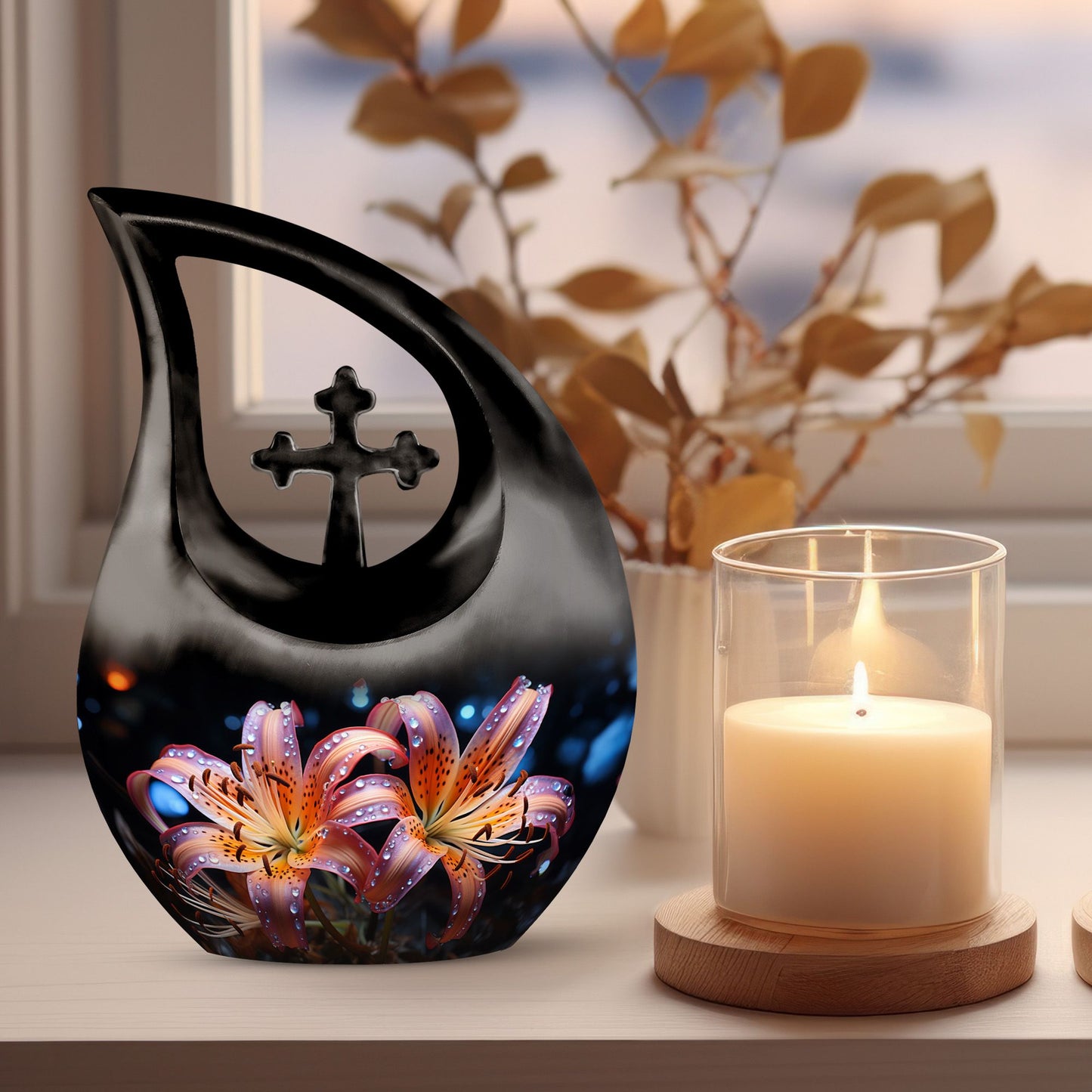 10-inch Lilies Urn