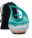 beach themed cremation urn
