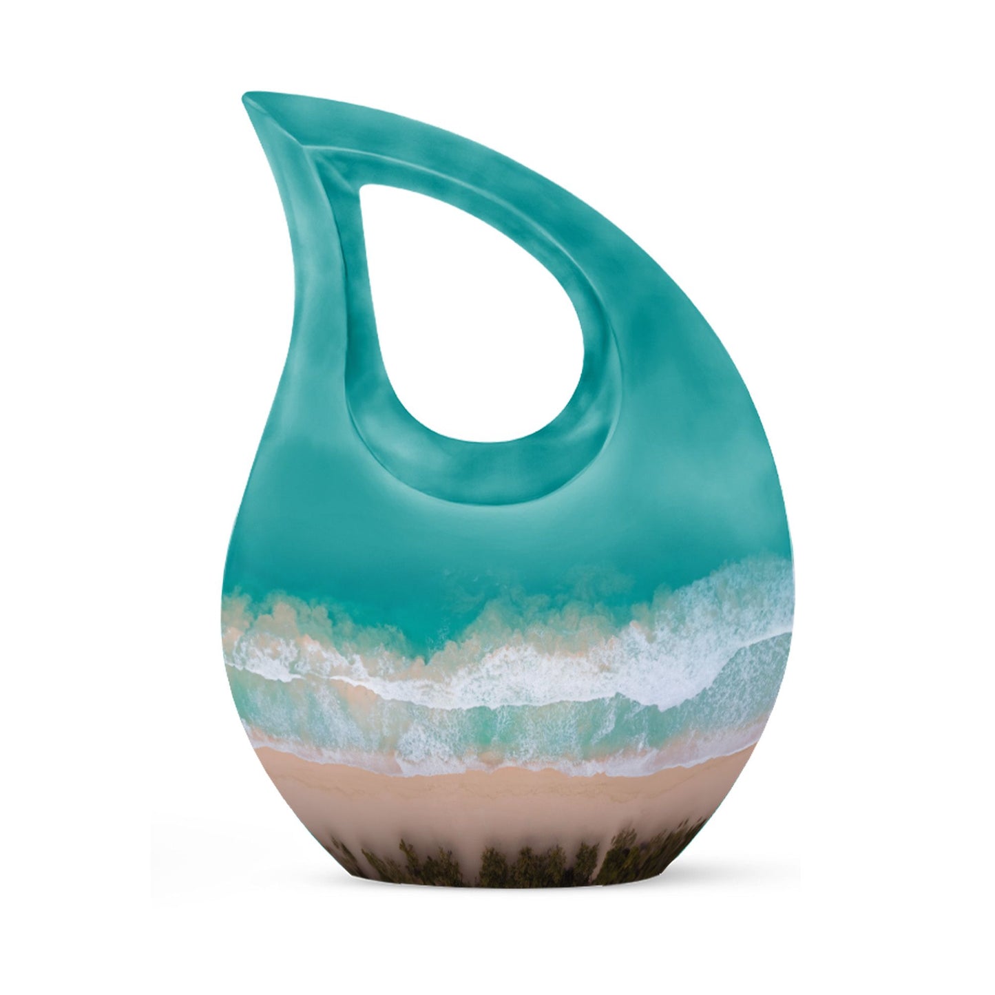 beach themed cremation urn