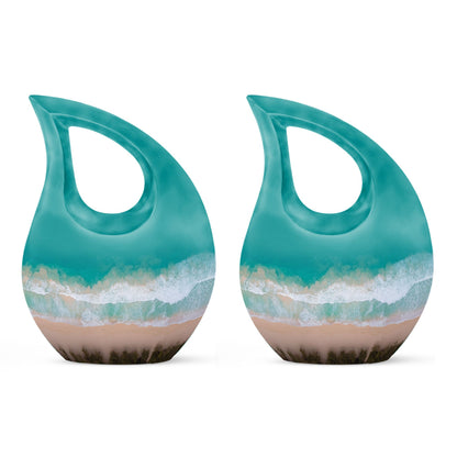 beach themed cremation urn