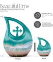 beach themed cremation urn