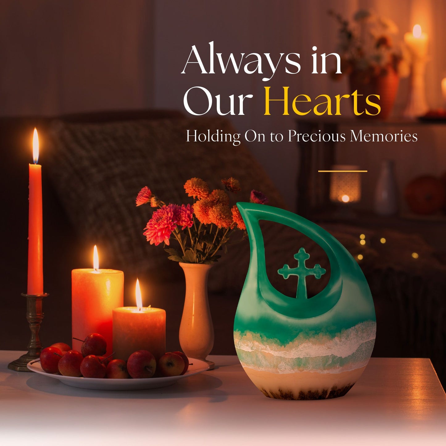 beach themed cremation urn