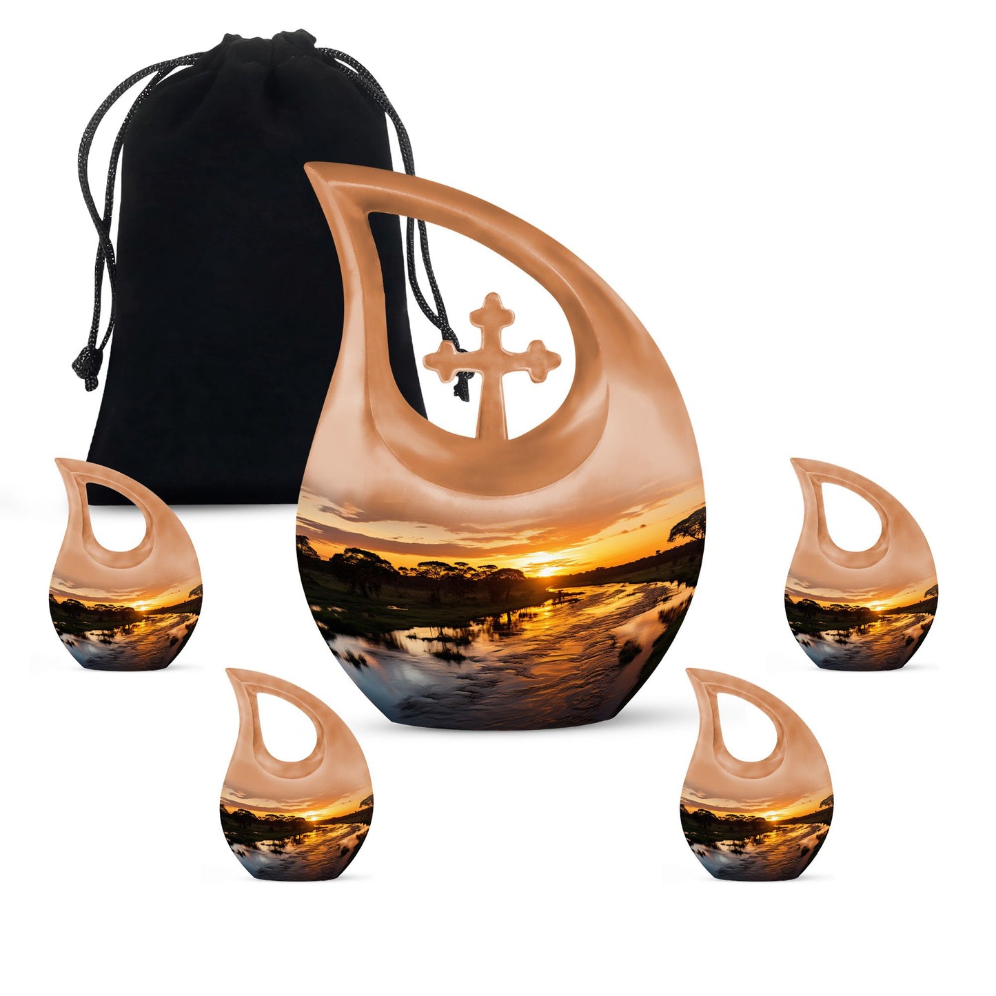 nature themed urn for human ashes