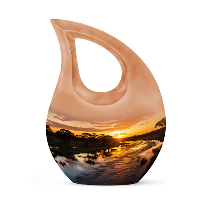 nature themed urn for human ashes