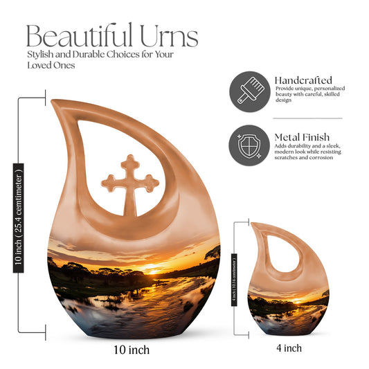 nature themed urn for human ashes