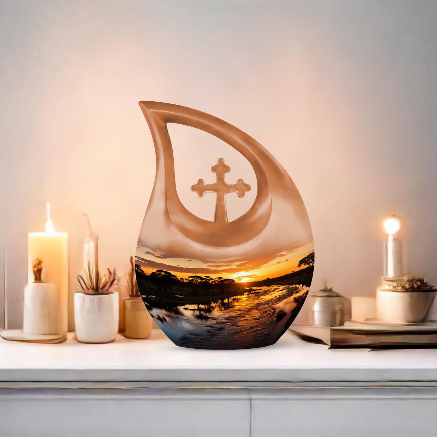 nature themed urn for human ashes