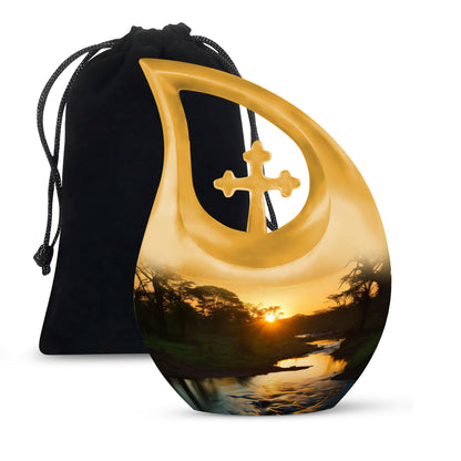 Nature-themed Memorial Urn
