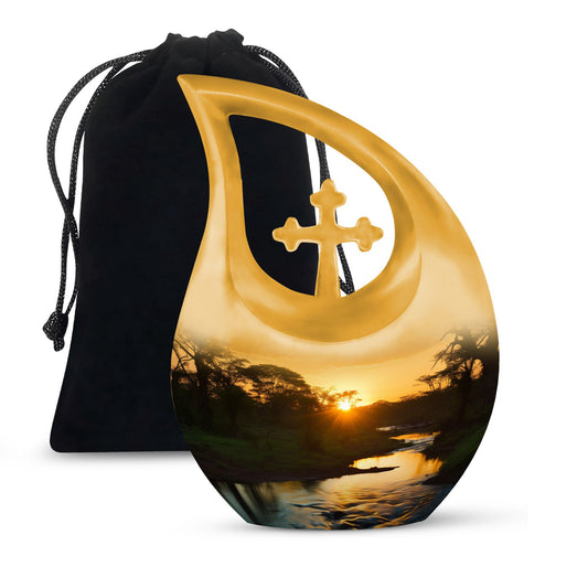 Nature-themed Memorial Urn