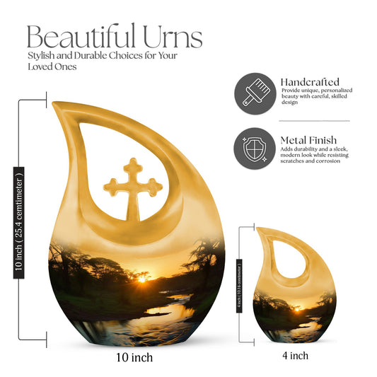 Nature-themed Memorial Urn