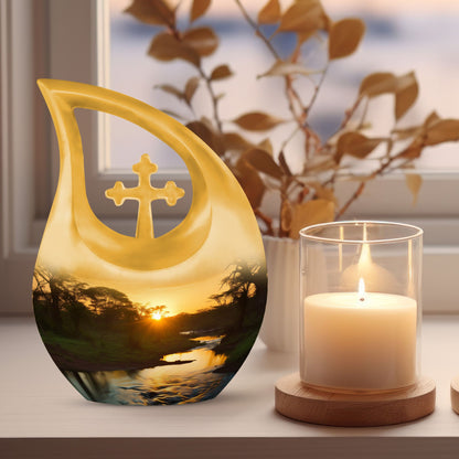 Nature-themed Memorial Urn